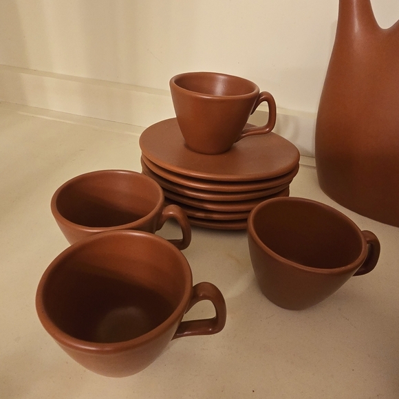 ⭐️40% Off⭐️ Vintage Terracotta Ceramic Espresso Set - Picture 2 of 4